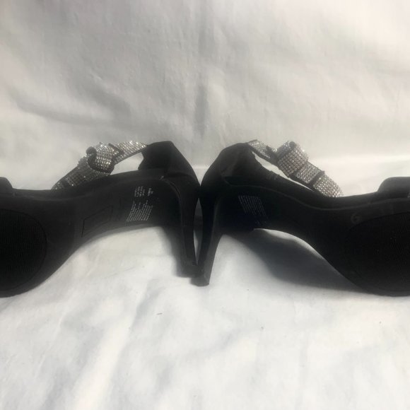 Christian Siriano Black Stiletto Sandal Special Occasion Shoes Size 8 1/2 - Picture 6 of 14